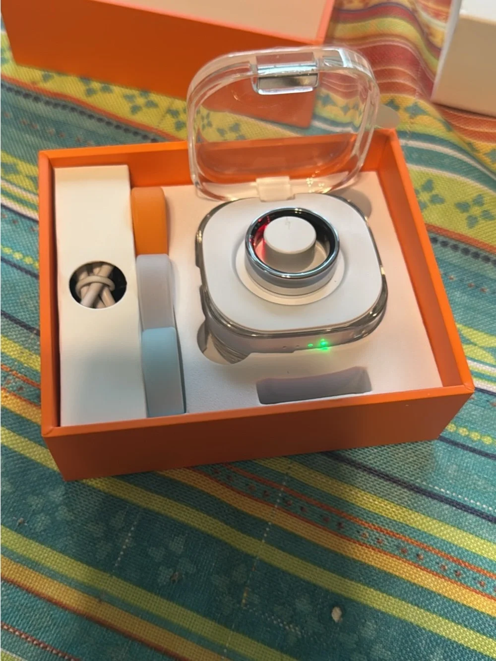 White Smart Wearable Ring - Activity & Notification